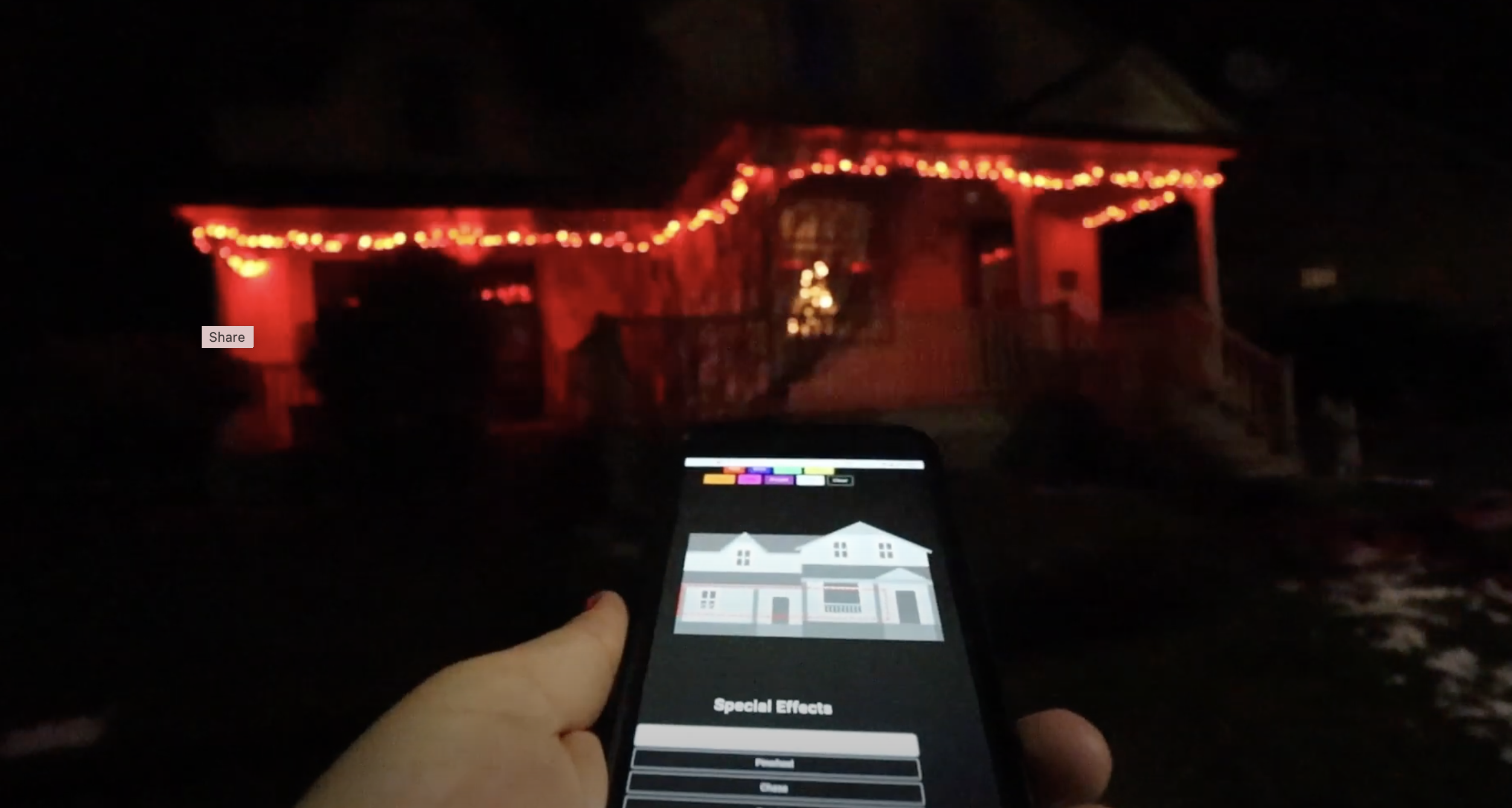 Letting the internet draw on my house for the holidays